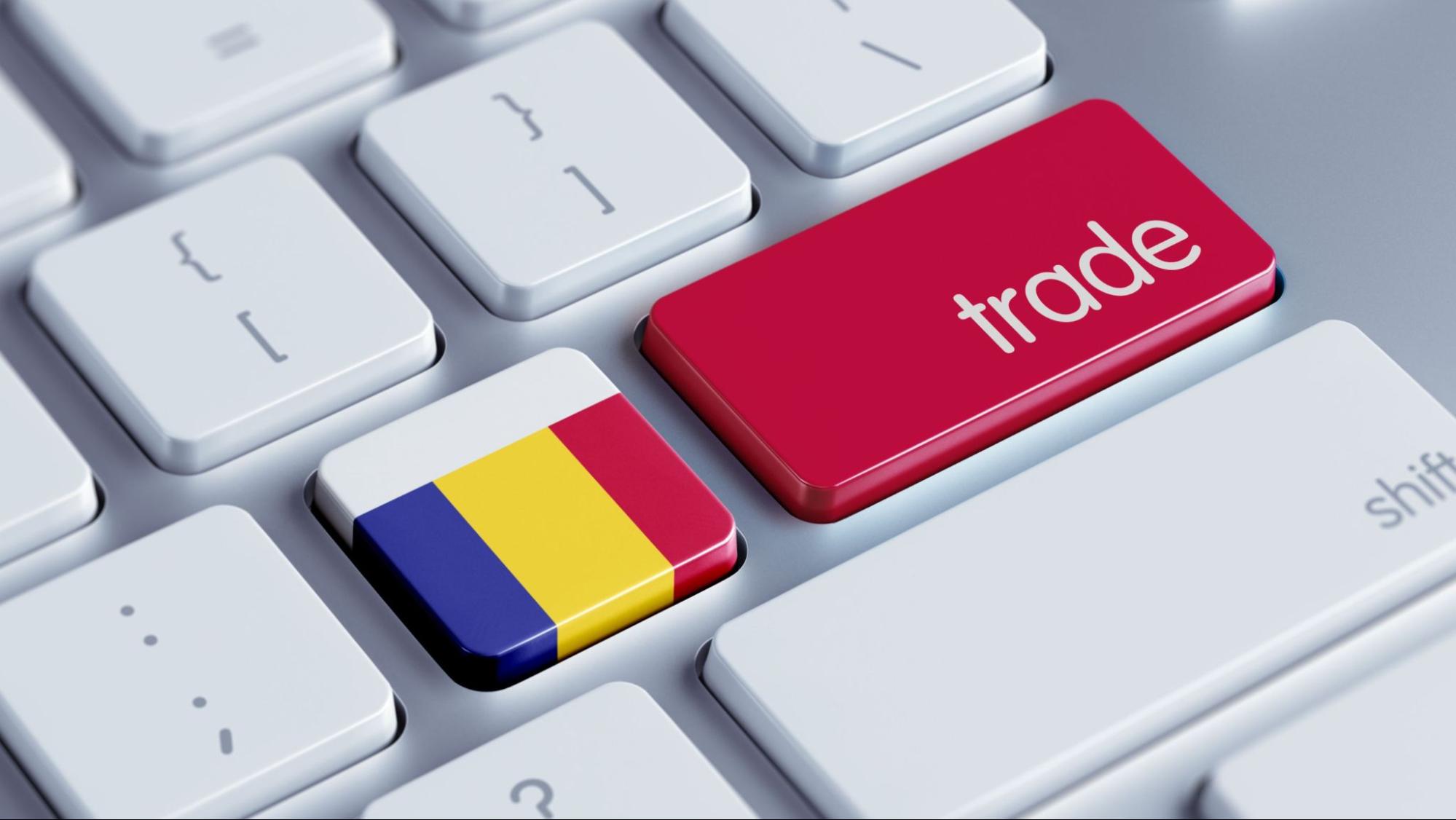 Romania High Resolution Trade Concept