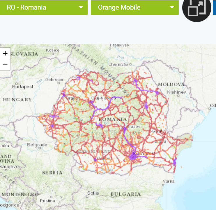 Orange Romania Network Coverage