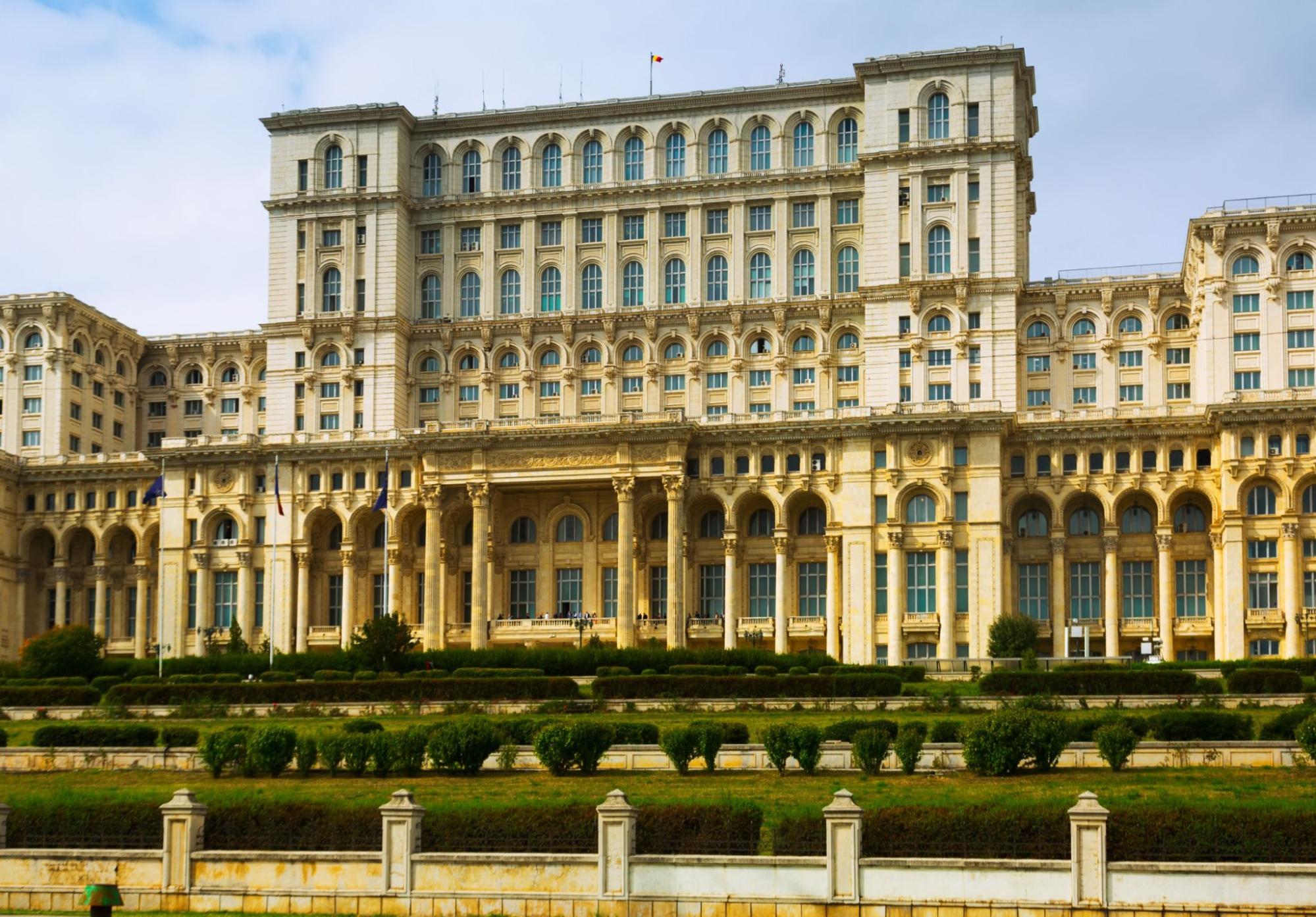 View of Palace of Parliament in Bucharest, Romania
