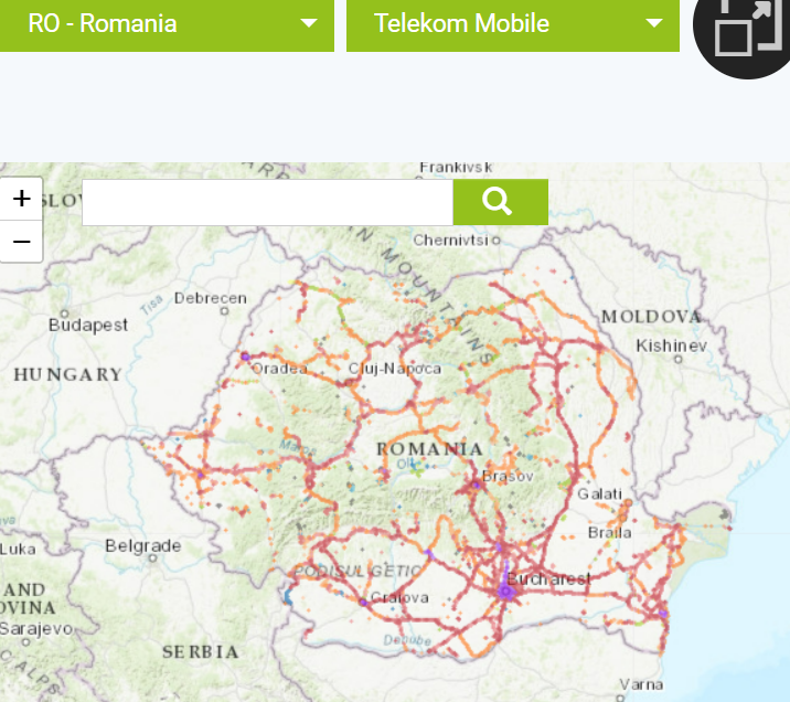 Telekom Romania Network Coverage