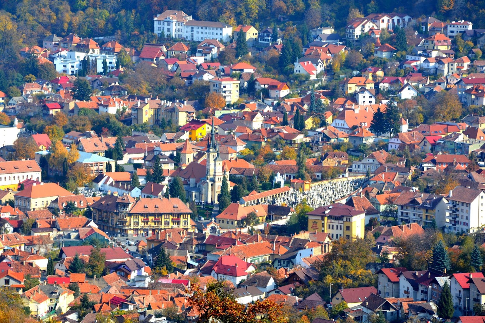 Typical urban landscape of the city Brasov, a town situated in Transylvania, Romania, in the center of the country. 300.000 inhabitants